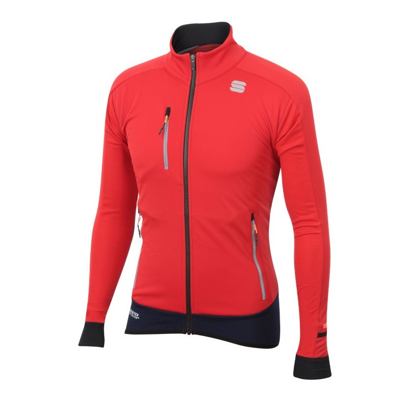 Тёплая разминочная куртка Sportful Apex WS Jacket красная Тёплая разминочная куртка Sportful Apex WS Jacket красная